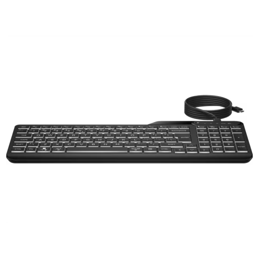 HP 405 Multi-Device Backlit Wired Keyboard