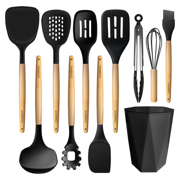 11-Piece Silicone Cooking Utensils Set (Various)