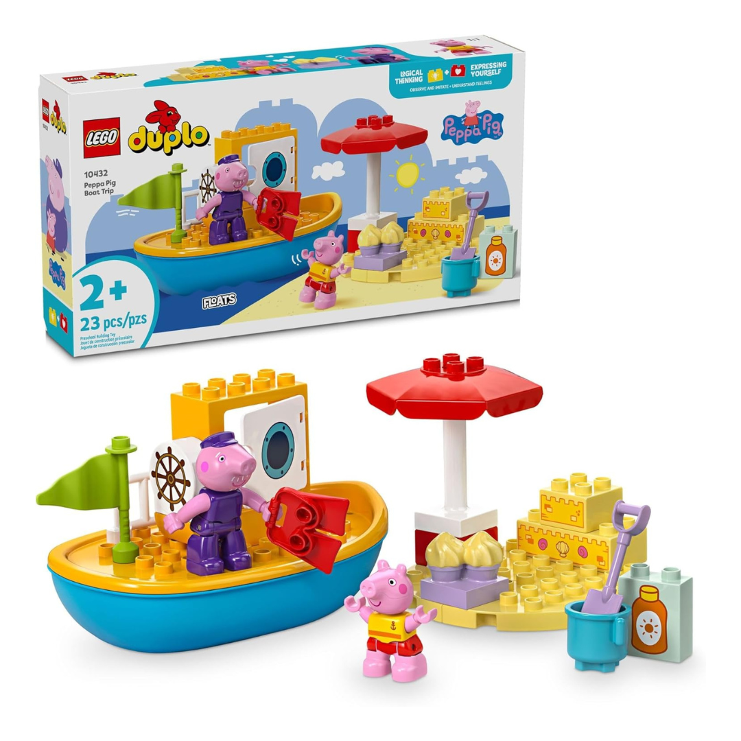 23-Piece LEGO DUPLO Peppa Pig Boat Trip Bath Toy (10432)