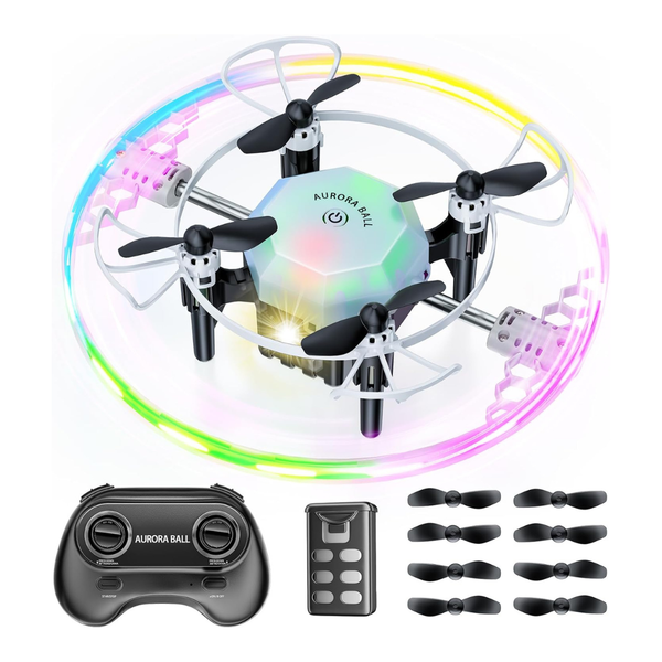 Kids Mini RC Drone with LED Light, 360 deg. Flip & Surround Flight