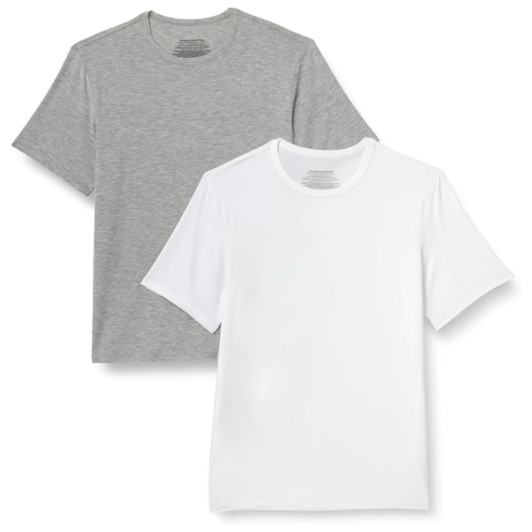 2-Pack Amazon Essentials Short Sleeve Super Soft Undershirt