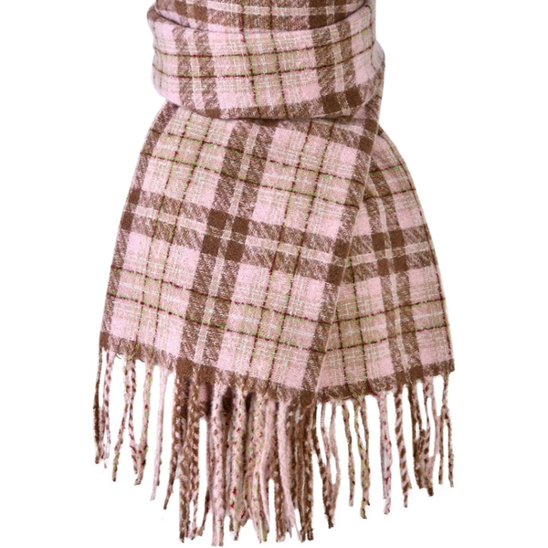 Women's Oversized Long Plaid Winter Scarf
