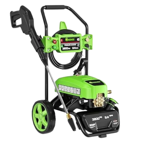 Greener 3800 Max PSI And 2.4 Max GPM Electric Pressure Washer