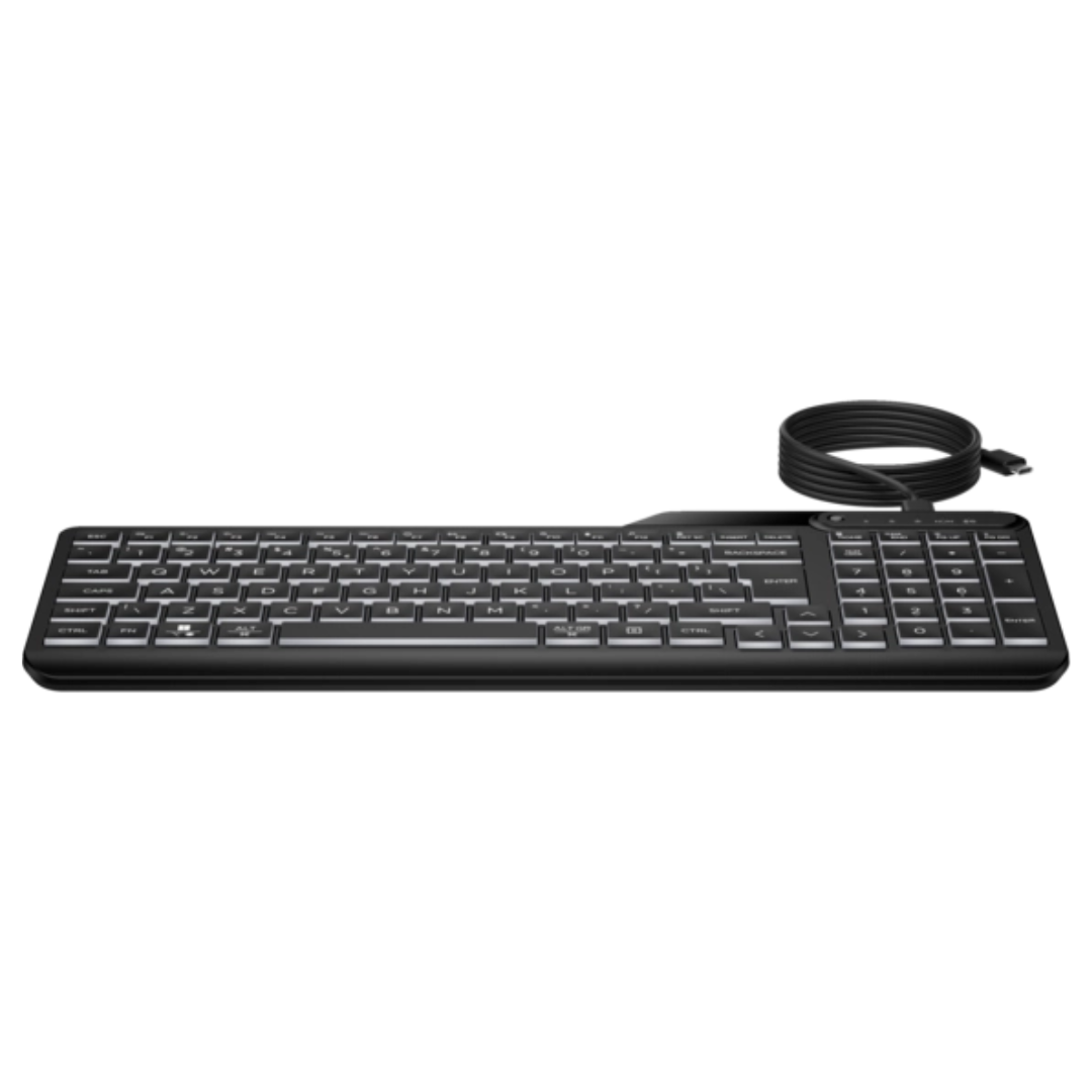 HP 405 Multi-Device Backlit Wired Keyboard