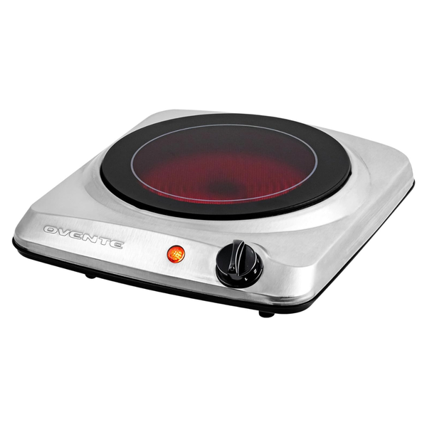 1000W Electric Hot Plate With 7" Ceramic Glass Cooktop