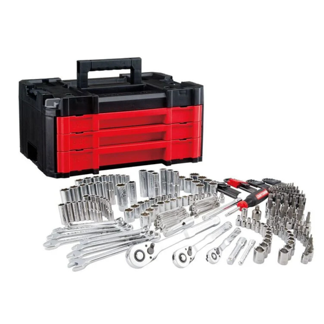 262-Piece Craftsman Mechanics Tool Set With 3-Drawer Hard Case