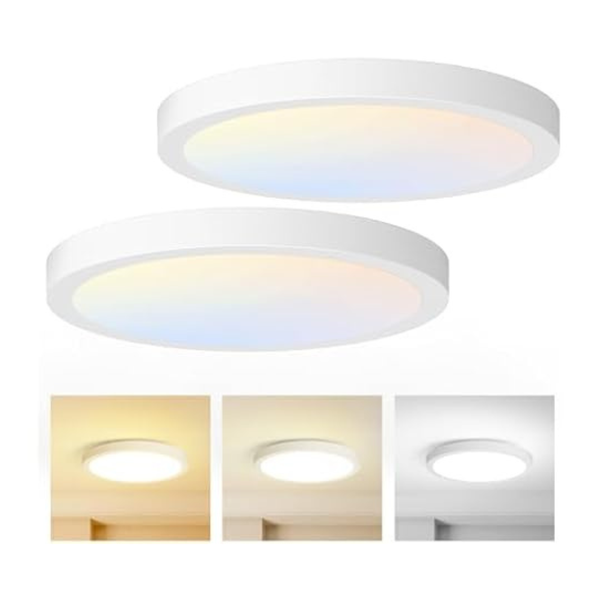 Set of 2 Brightever 7" 15W 1200Lm LED Ceiling Light Fixture