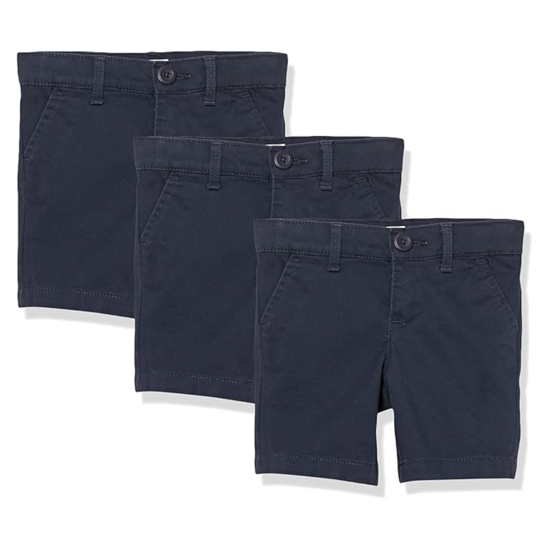 3-Pack Amazon Essentials Toddler Girls' Shorts