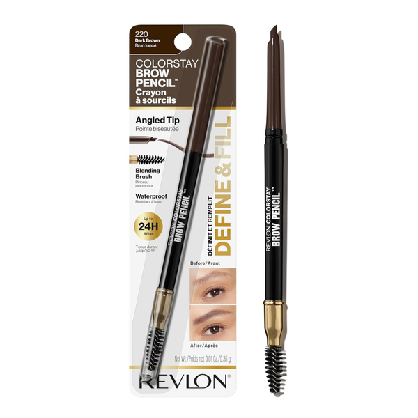 0.021 oz Revlon ColorStay Eyebrow Pencil With Spoolie Brush