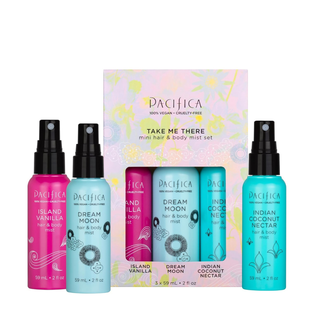 Set Of 3 Pacifica Take Me There Mini Hair & Body Mist Set