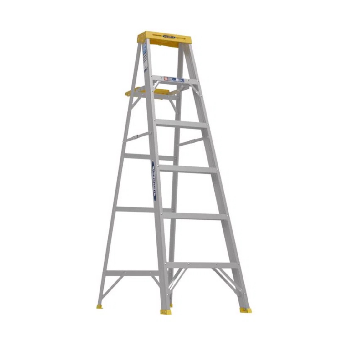 Werner 6ft Aluminum Step Ladder With 250 lb. Load Capacity