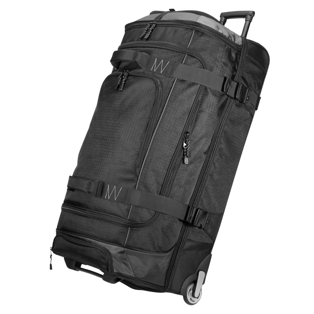 35" Large Rolling Duffle Bag With Wheels And Handle