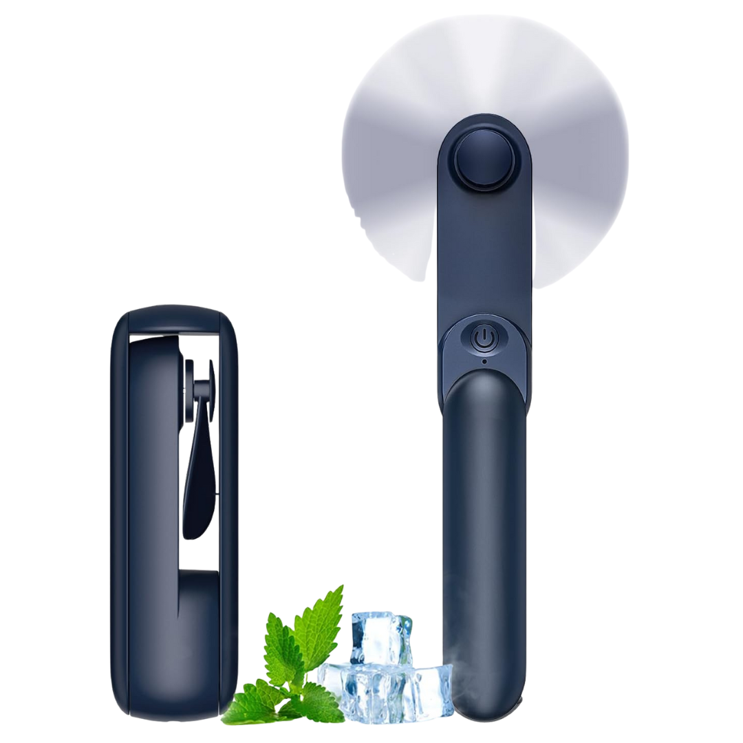 2-in-1 Portable USB Rechargeable 2000mAh Handheld Mini Pocket Fan