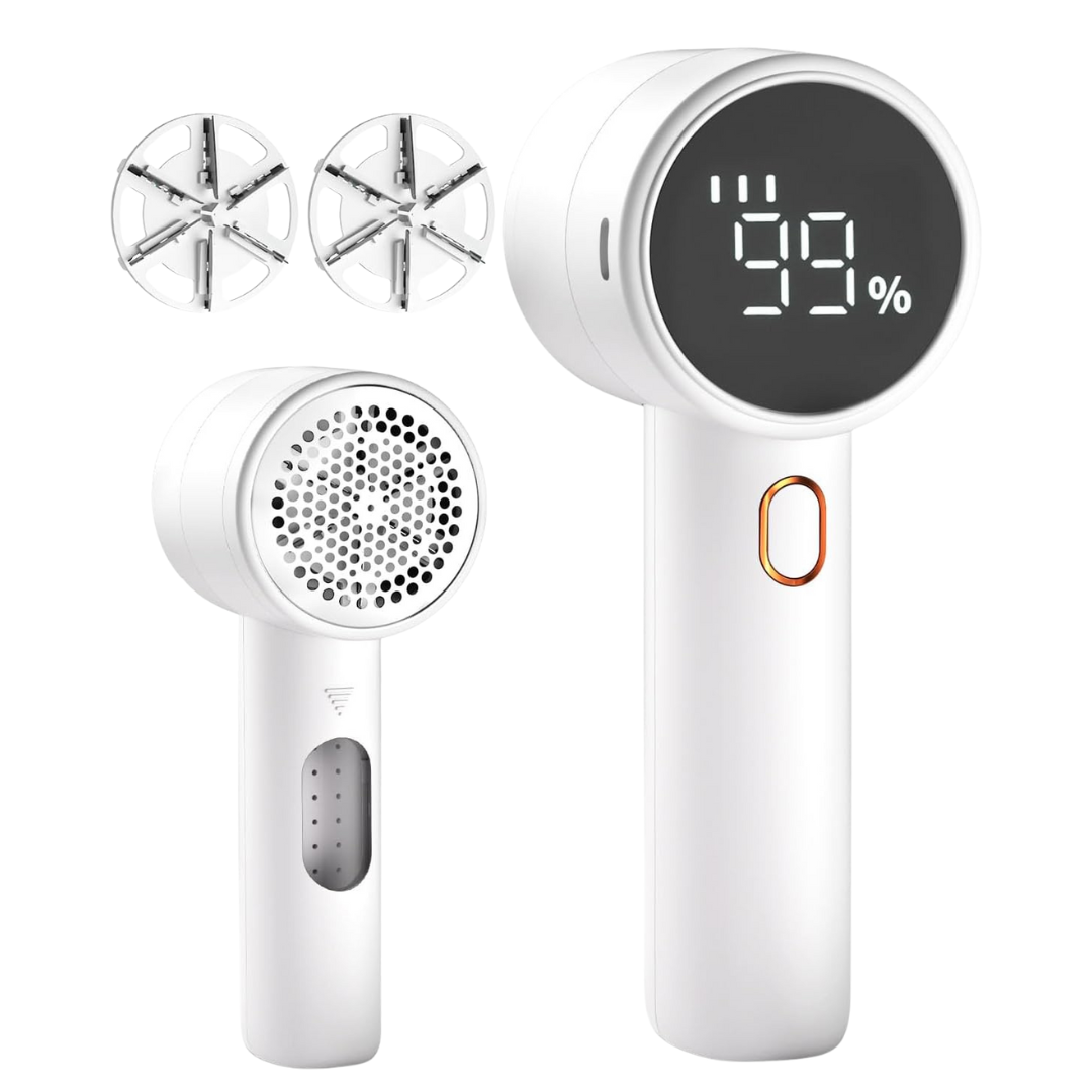 Peiyuu Rechargeable Fabric Shaver Lint Remover W/ 2 Extra Blades