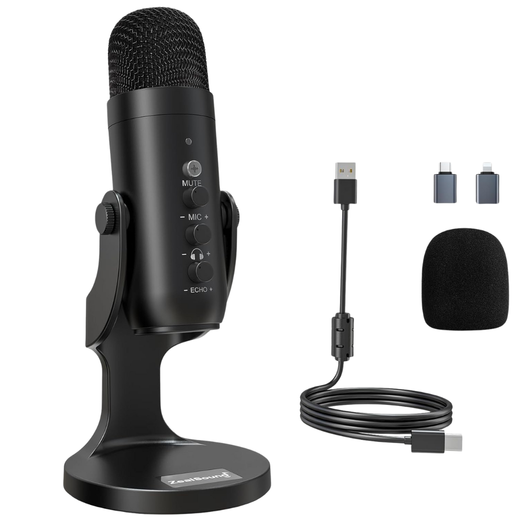 ZealSound USB Condenser Microphone For PC & Mac