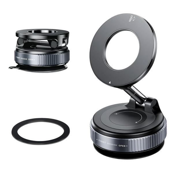 Upgraded 360º Vacuum Magnetic Phone Holder W/ Suction Cup