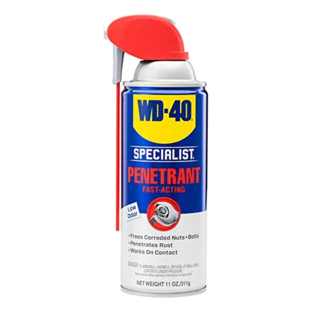 WD-40 Specialist Rust Release Penetrant Spray With Blu Torch (11 Oz)