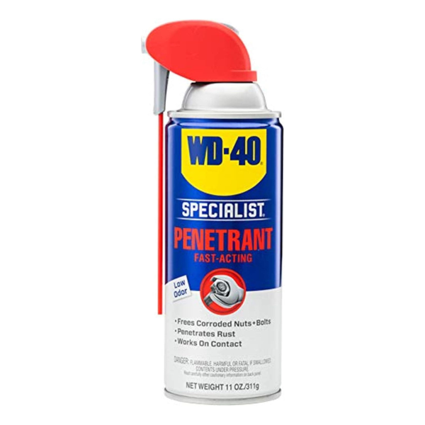 WD-40 Specialist Rust Release Penetrant Spray With Blu Torch (11 Oz)