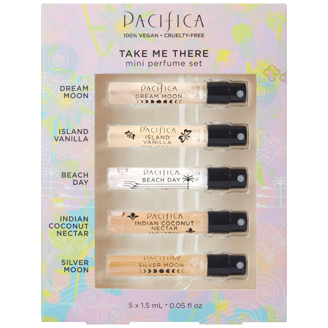 5-Count 0.05oz Pacifica Beauty Take Me There Spray Perfume Trial Set