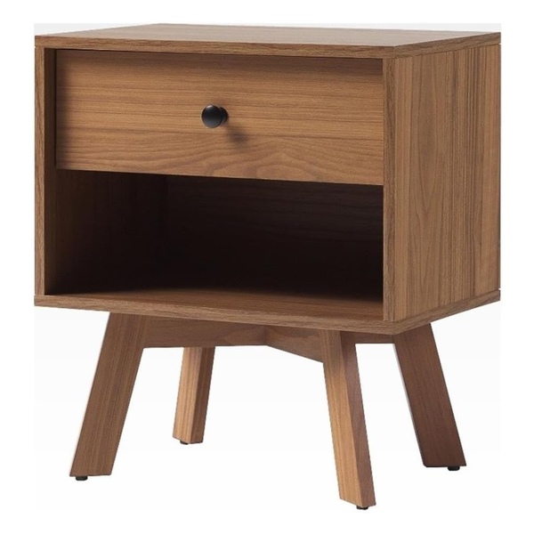 21" Walker Edison Mid Century Modern 1-Drawer Nightstand