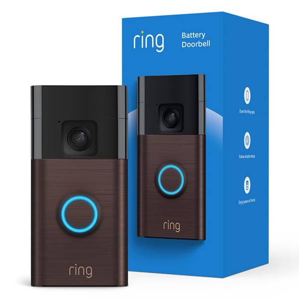 Ring Two-Way Talk, & Motion Detection & Alerts Battery Doorbell
