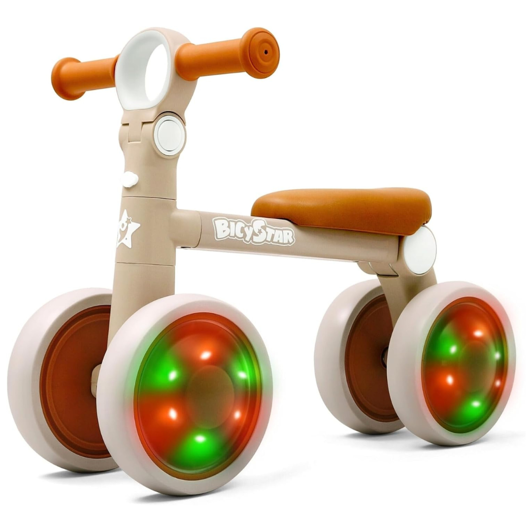 Bicystar Baby Balance Bike With Lights For 10-30 Months