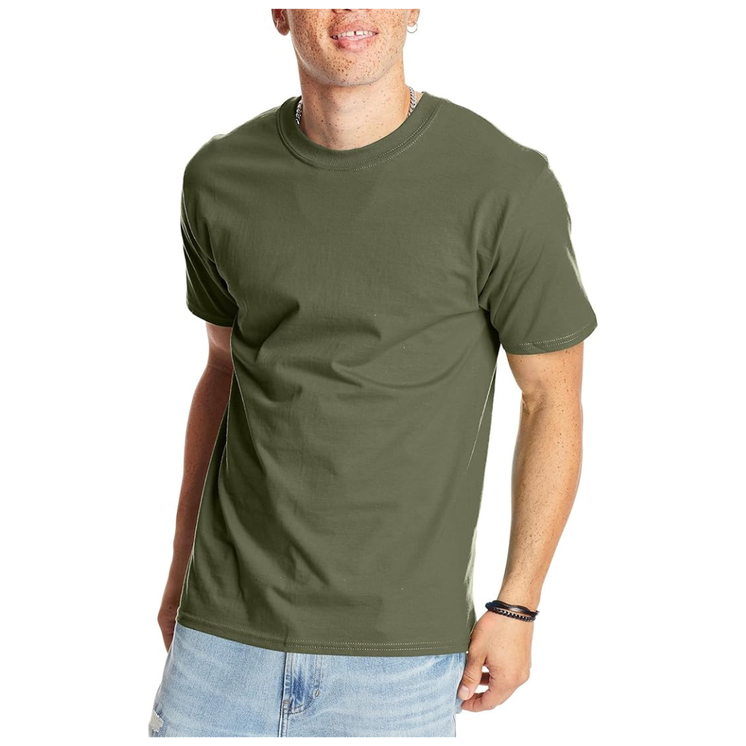 Hanes Men's Beefy-t Heavyweight Cotton T-Shirt (Various Sizes)