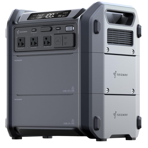 Segway Cube 2000 2048Wh LiFePO4 Portable Power Station W/ 2200W AC Outlets