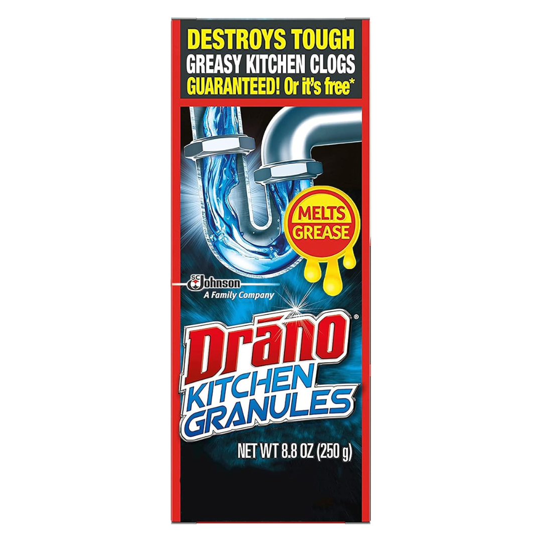 8.8oz Drano Kitchen Granules Drain Clog Remover And Cleaner