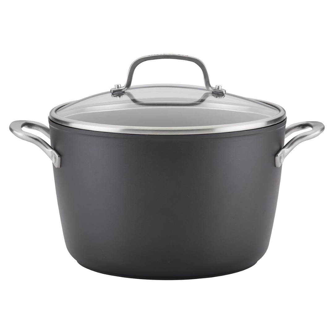 KitchenAid 8QT Hard-Anodized Induction Nonstick Stockpot With Lid