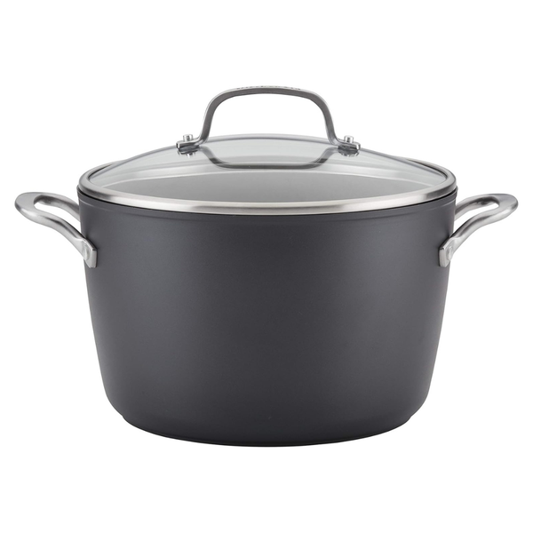 KitchenAid 8QT Hard-Anodized Induction Nonstick Stockpot With Lid