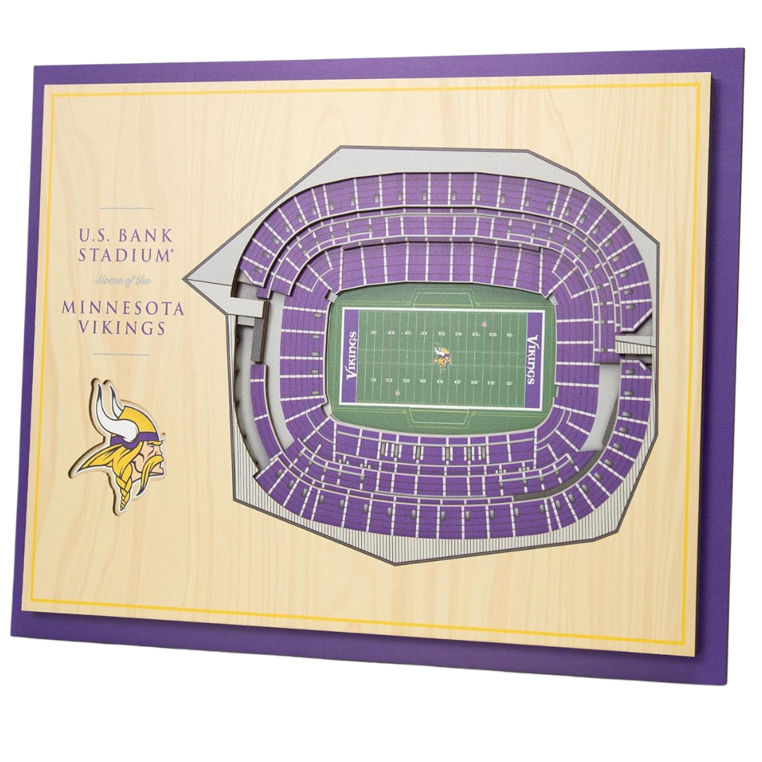 YouTheFan NFL 5-Layer 17" x 13" StadiumViews 3D Wall Art