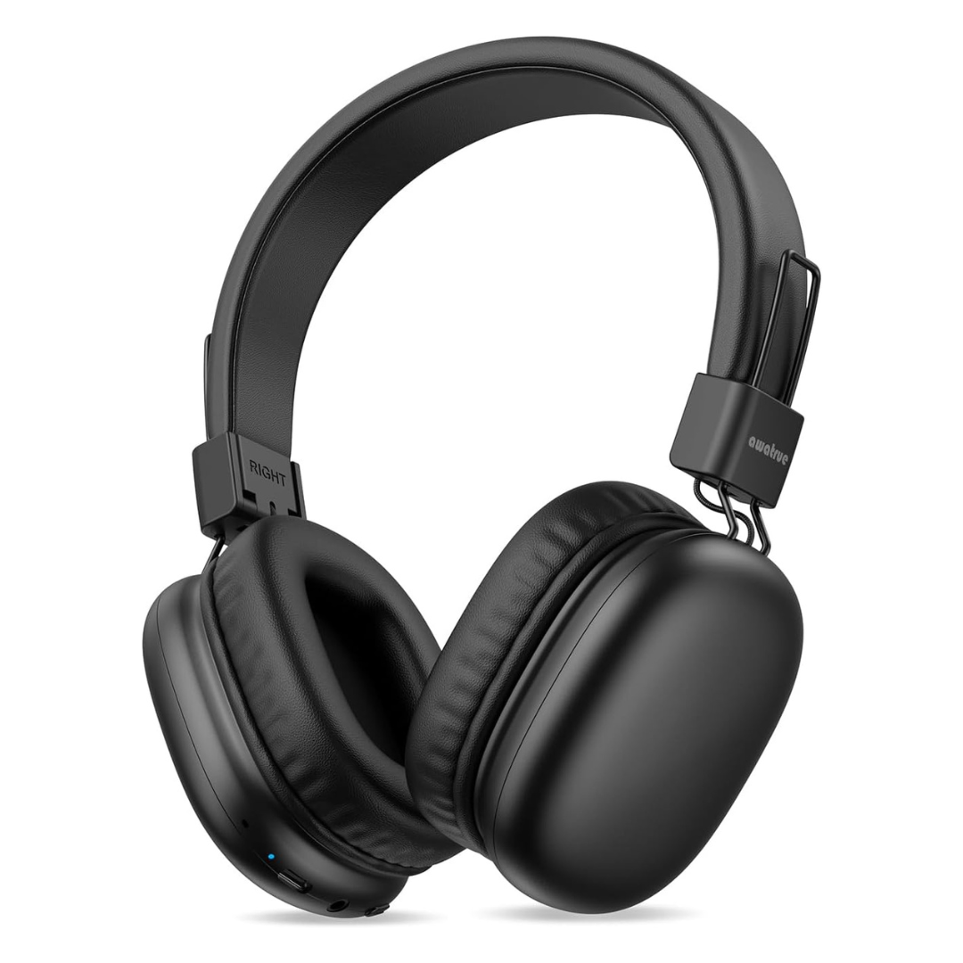 Awatrue Kids Foldable Over-Ear Bluetooth Headphones With Mic