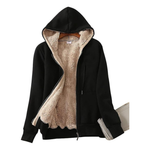 Women's Sherpa Lined Hoodie Sweatshirt Jacket (Various Sizes)