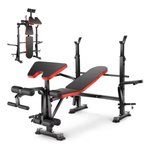 VIBESPARK Adjustable 600lbs 6-in-1 Foldable Workout Bench Set