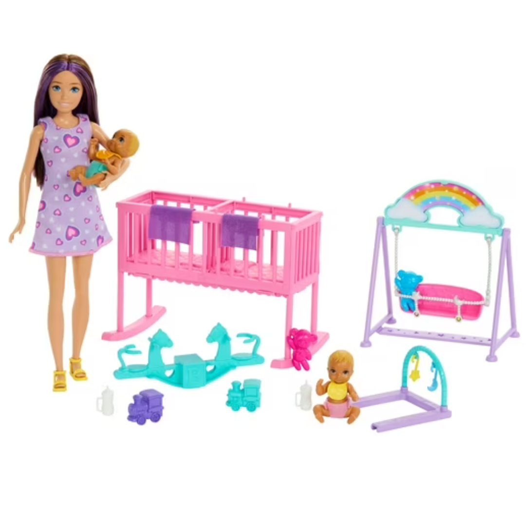 Barbie Skipper Doll & Nursery Playset with Accessories