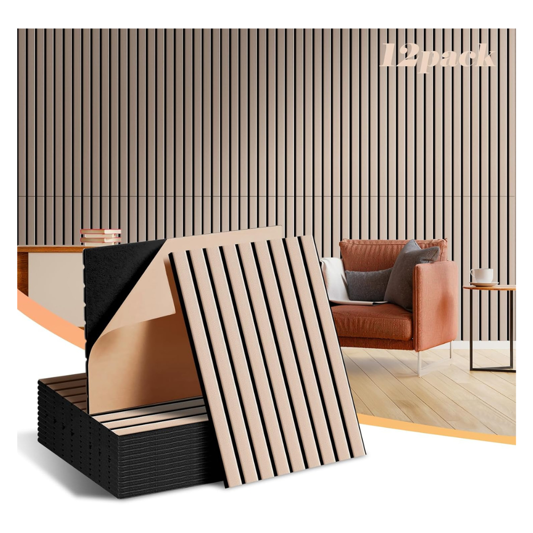 12-Pack 16"x 12" x 0.4" Large Acoustical Wall Panels