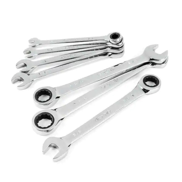 7-Piece Husky Ratcheting SAE Combination Wrench Set