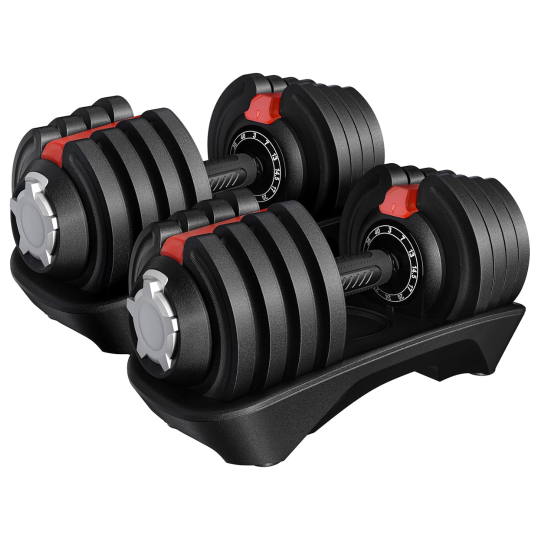 Yaheetech 40-lb. Adjustable Dumbbell Set (Pair)