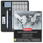 24-Piece Charcoal Drawing Set