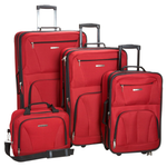 4-Piece Rockland Skate Wheels Softside Luggage Set (14/19/24/28")