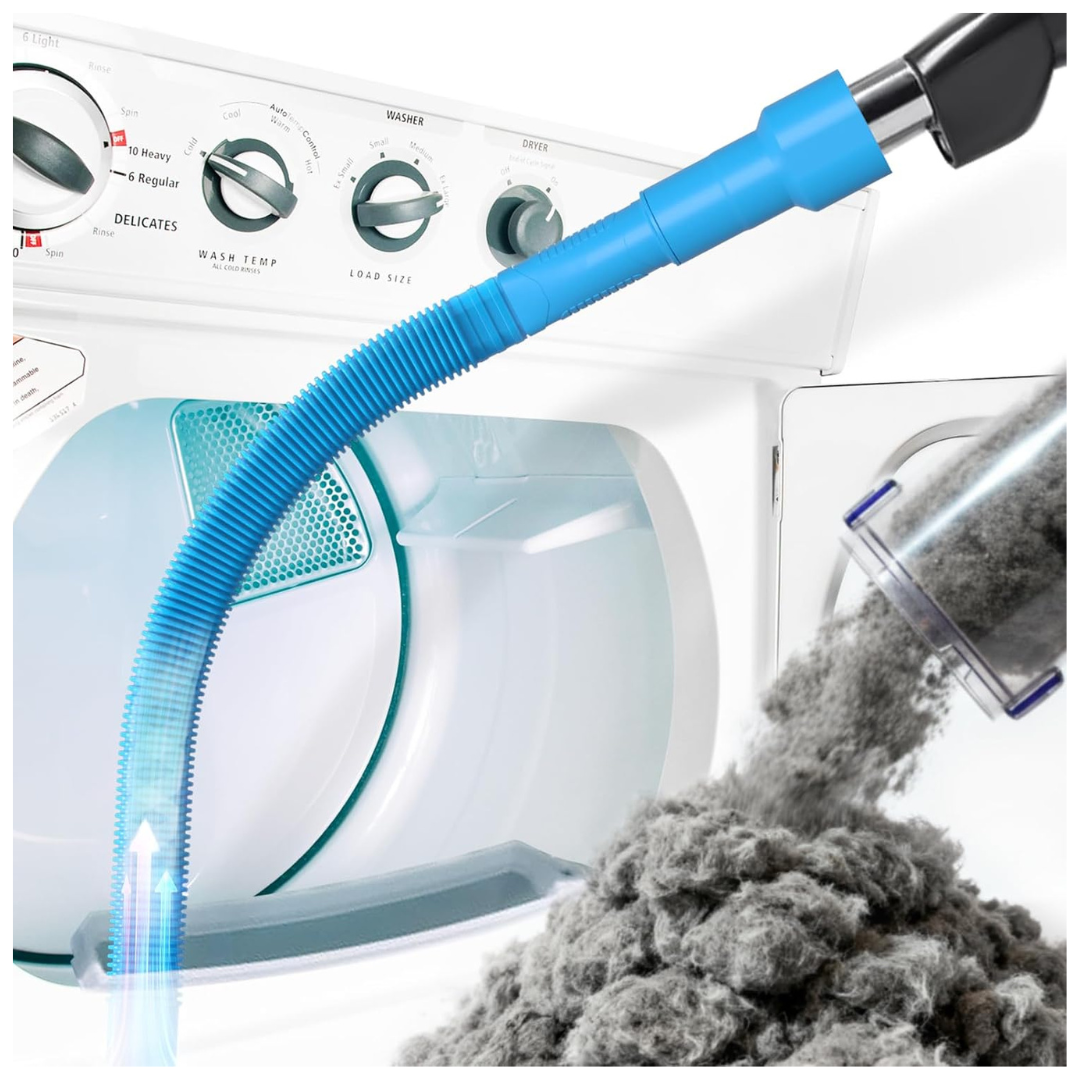 Holikme Dryer Vent Cleaner Kit Vacuum Hose Attachment Brush