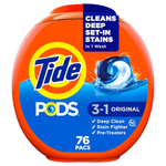 76-Count Tide Pods 3-in-1 Liquid Laundry Detergent Pacs (Original)