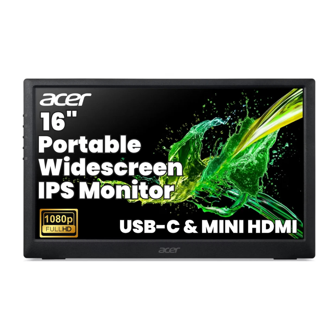 15.6" Acer PM161Q Portable FHD 4ms IPS Freesync Monitor [Certified Refurb]