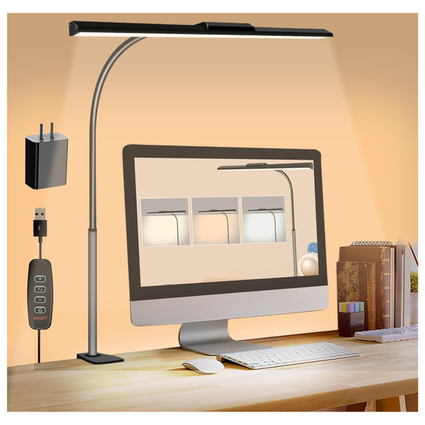 10W USB Clip On Desk Lamps With 3 Light Modes