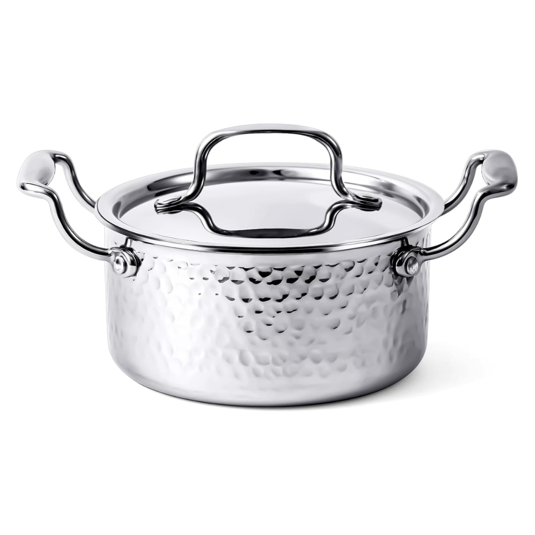 1.8-Quart Stainless Steel Stock Pot With Lid