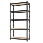 5-Shelf Metal Steel Heavy-Duty Rack (60" H x 28" W x 12" D)