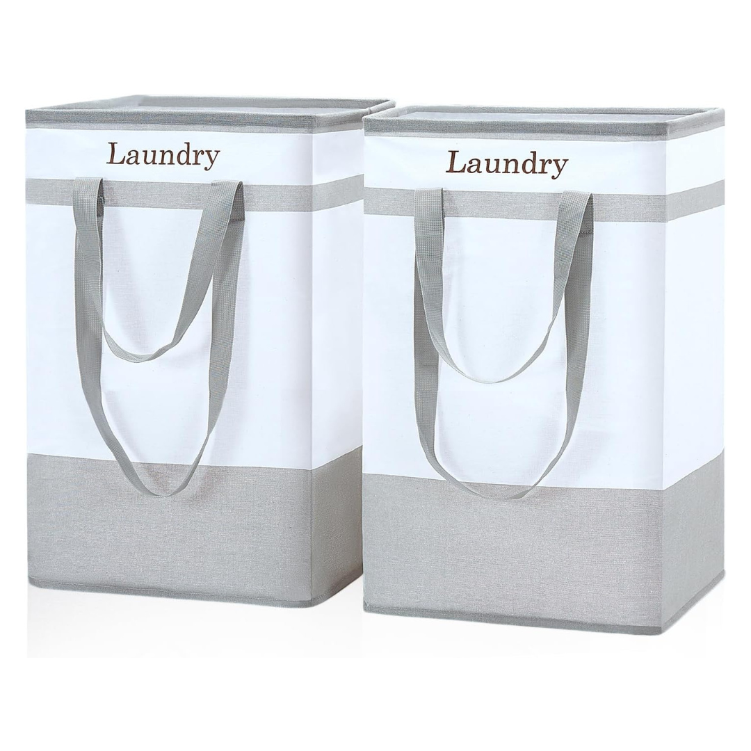 2-Pack 78L FairyHaus Collapsible Laundry Basket W/ Handles (Various)