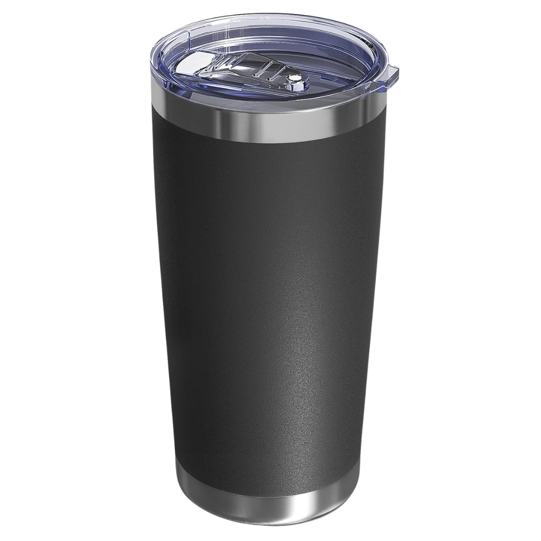 20-Oz Double Wall Vacuum Insulated Coffee Tumbler W/ Lid & Straw (Various)