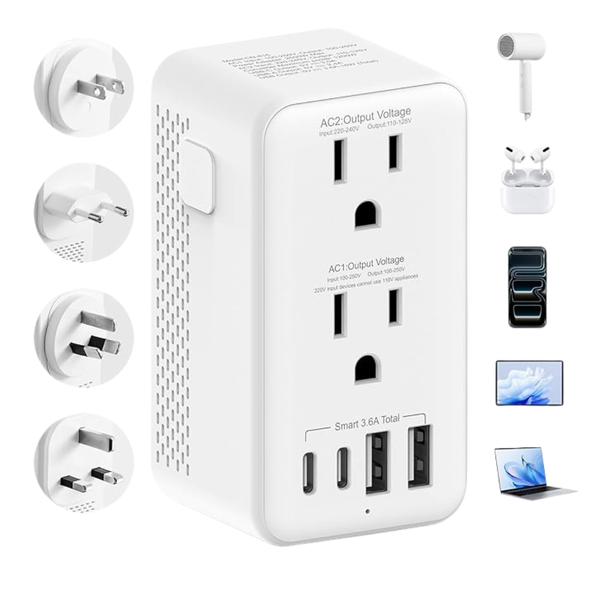 Upgraded 2500W 220V To 110V Voltage Converter